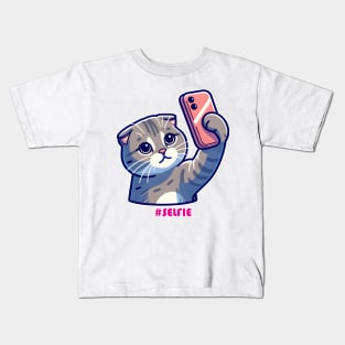 Cat Selfie Kids T-Shirt